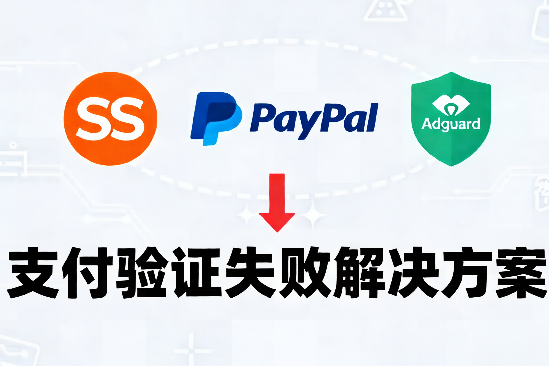 Adguard支付验证失败（贝宝） 解决方案